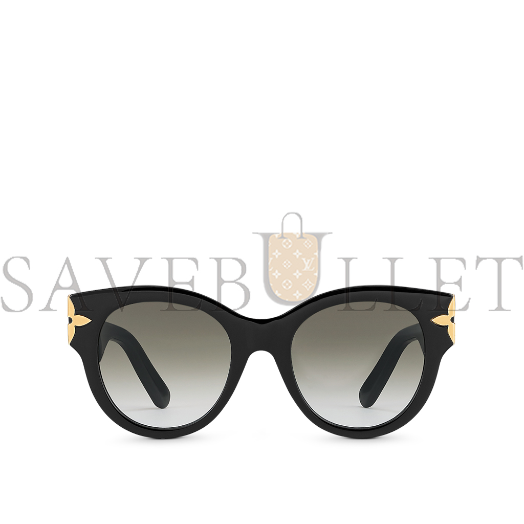 l**is V*t*n flower edge round sunglasses z1777w